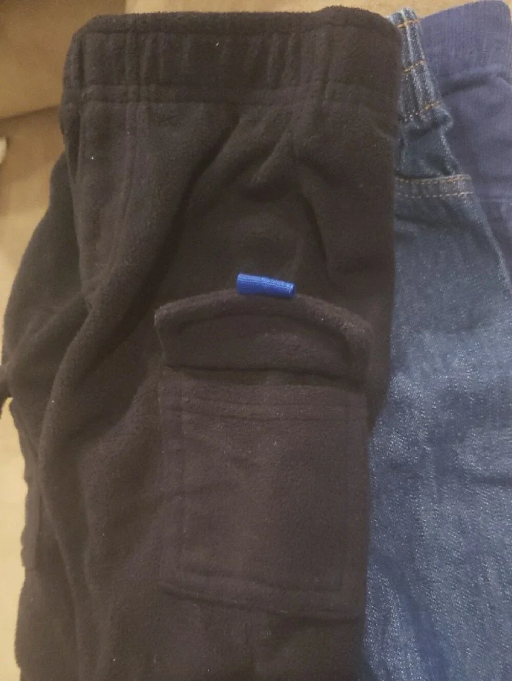 4 Kids Elastic Waist Pull-On Bottoms - Black, Blue, Navy, Tan 6/9 Month